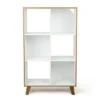 Morgan Mid-Century 6 Cube Toy Storage Organizer Wood/White - Humble Crew -Bookshelves Sales Shop unnamed file 963